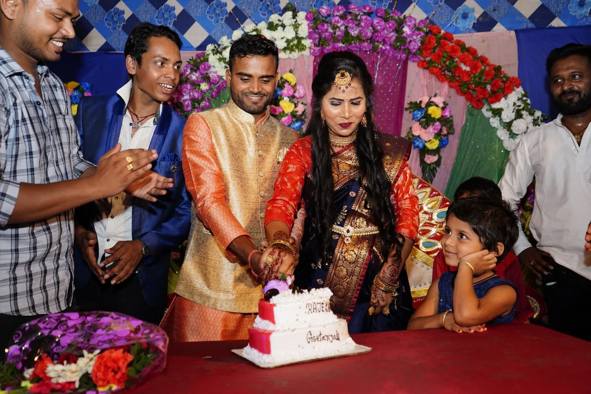 Both families, together